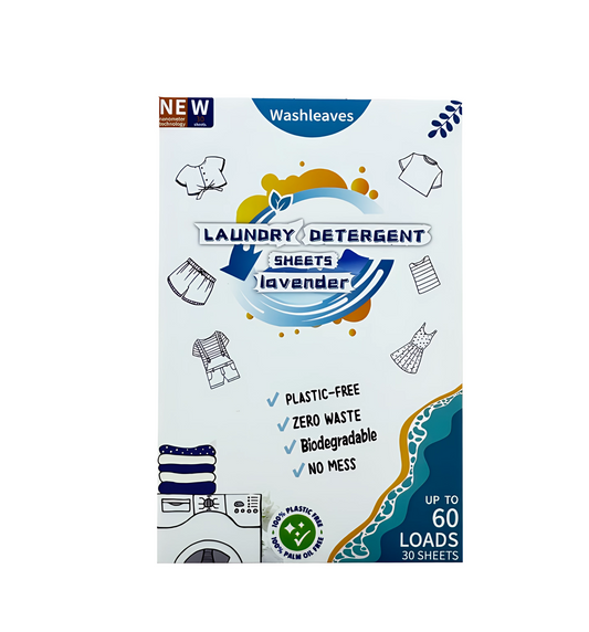 washleaves Laundry Detergent Sheets (30 sheets 60 loads)