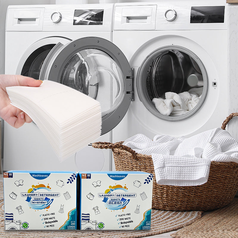 washleaves Laundry Detergent Sheets (100 sheets 200 loads)